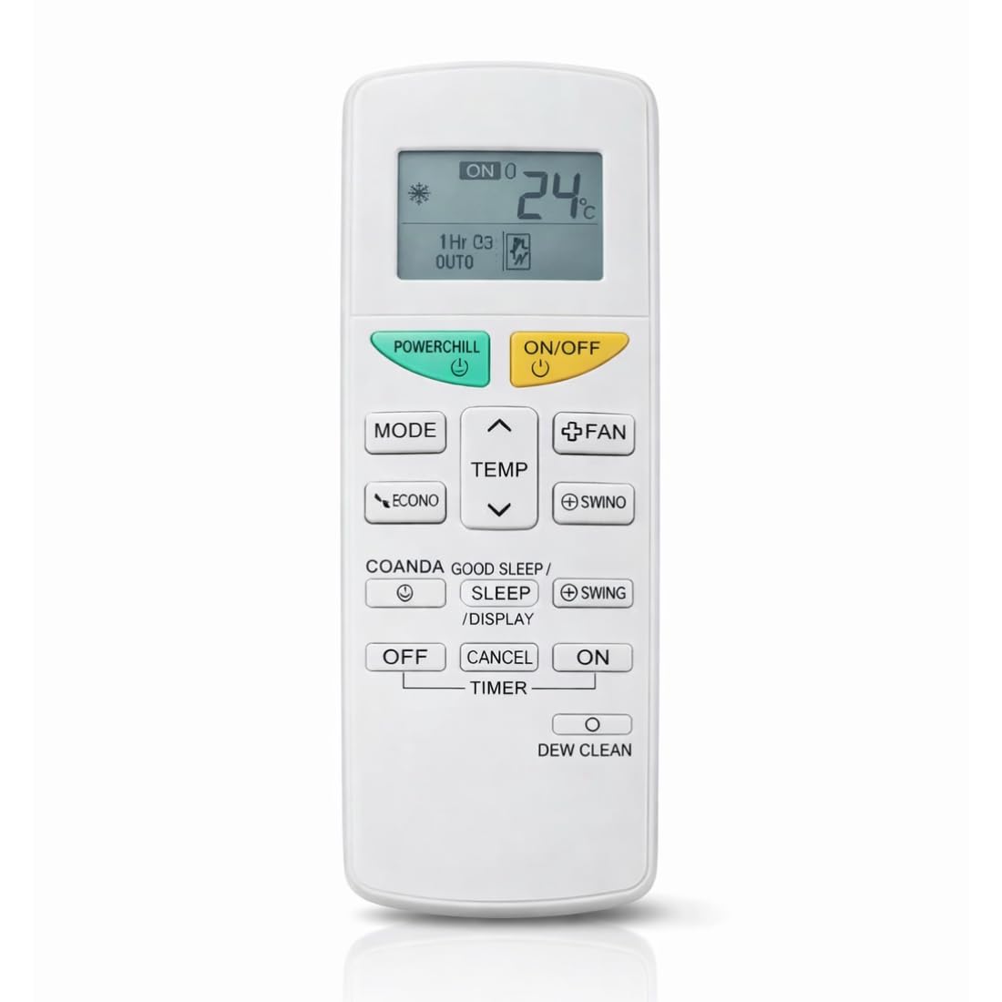 Compatible with Daikin Split and Window AC Remote Control, Replacement for ARC484B32 Model (Universal AC Remote 132L), with Dew Clean, Suitable for 1 Ton, 1.5 Ton, 2 Ton, 3 Star AC-picture-35