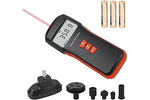 Digital Tachometer 4 Test Modes 1-99999 RPM High Precision Tachometer Laser Photo...