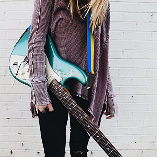 Sangle de guitare personnalisée en coton double couche avec extrémités en cuir plus longues pour basse, électrique et… - Les Beatles, Paul McCartney, John Lennon, RIngo Starr, George Harrison Sangle de guitare personnalisée en coton double couche avec extrémités en cuir plus longues pour basse, électrique et… – Image 7