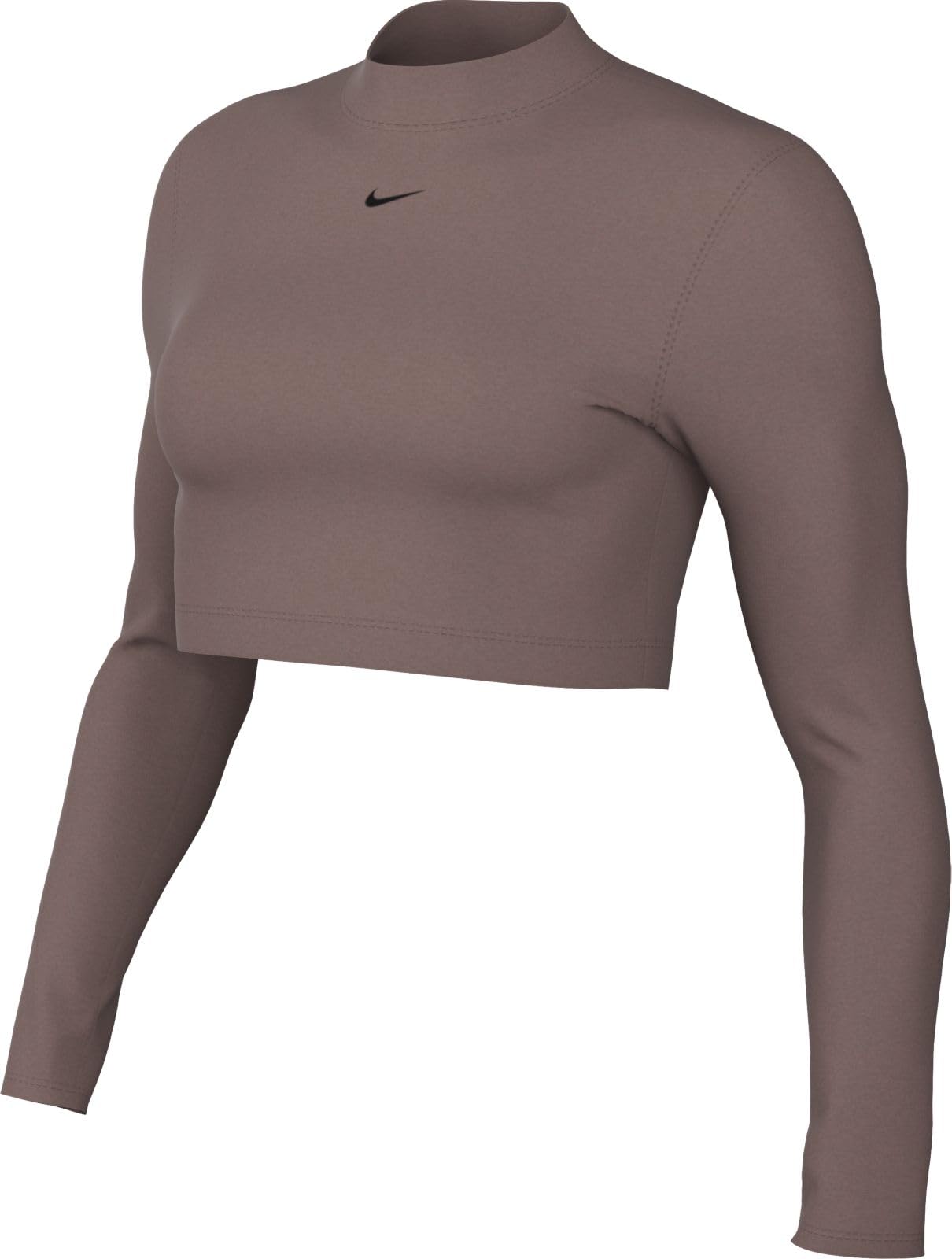 Nike W NSW Phnx Plsh Ls Crop Top Haut Femme