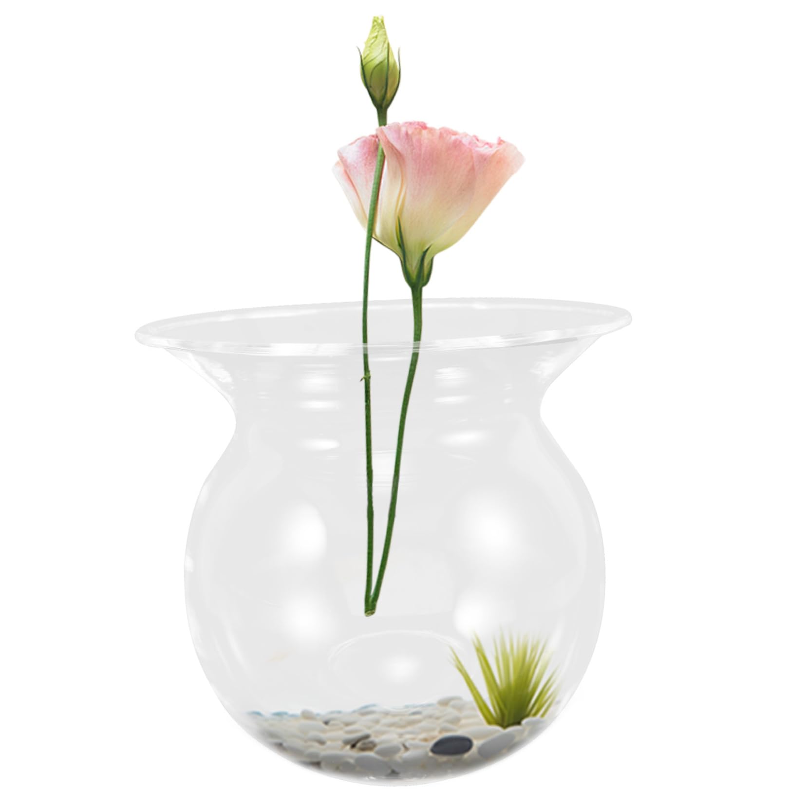 Vase en Verre Rond Minimaliste 4 Pièces pour Propagation