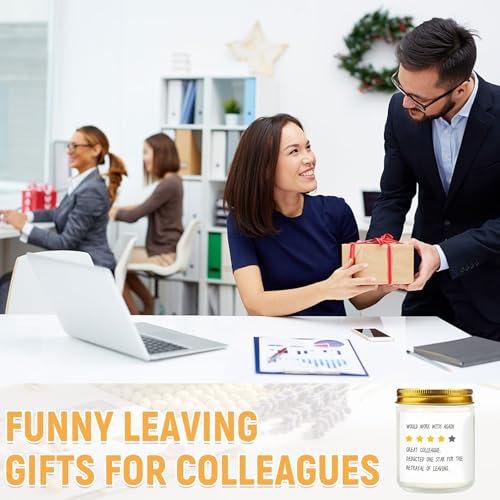 Bougie parfumée amusante : le cadeau de départ parfait pour collègue et amie