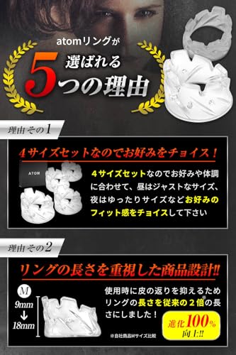 【現役AV男優も絶賛】 包茎リング コックリング ペニスリング 早漏 包皮 皮剥き 皮戻り 防止 対策 アダルト セクシーインナー - 画像4