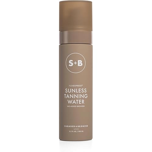 SUGARED + BRONZED Sunless Tanning Water, FlexExpress Self Tanner Spray for Face, Hydrating Botanical Formula for a Natural-Looking Tan, Suits All Skin Tones, Vegan, Cruelty Free, 4 Fl Oz