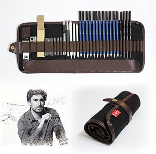 Sketching Art Set Drawing Pencils - Kit Sketch Graphite Charcoal Pencil Supplies Sets for Adults Kids Teens