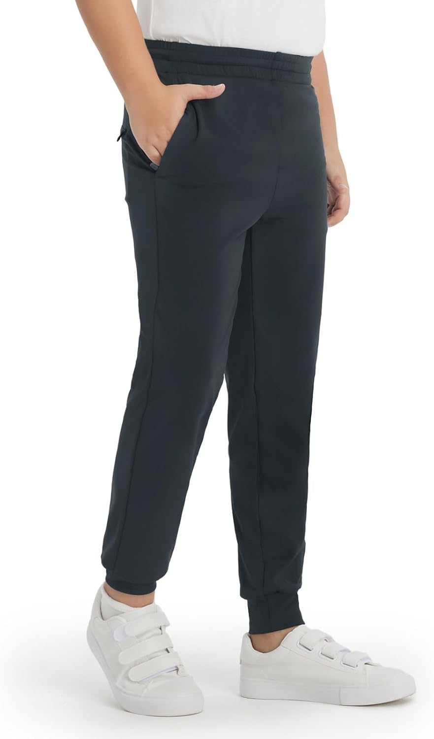 M MAELREG Boys Joggers Pants with 4 Zipper Pockets Running Track Pants Lightweight Quick Dry Sweatpants for Sports Outdoor - Image 2