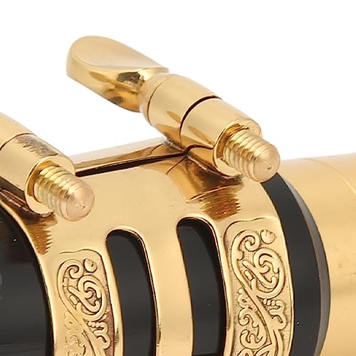 Bocal para saxofone alto, kit de bocal de saxofone alto durável de metal com ligadura de tampa para