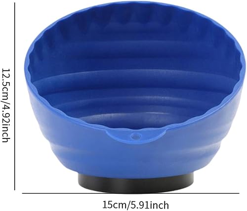 Miniatura 2 de Recipiente de tiza para gimnasio, multiposición, portátil, grande, para gimnasia, para levantamiento de peso muerto (azul)