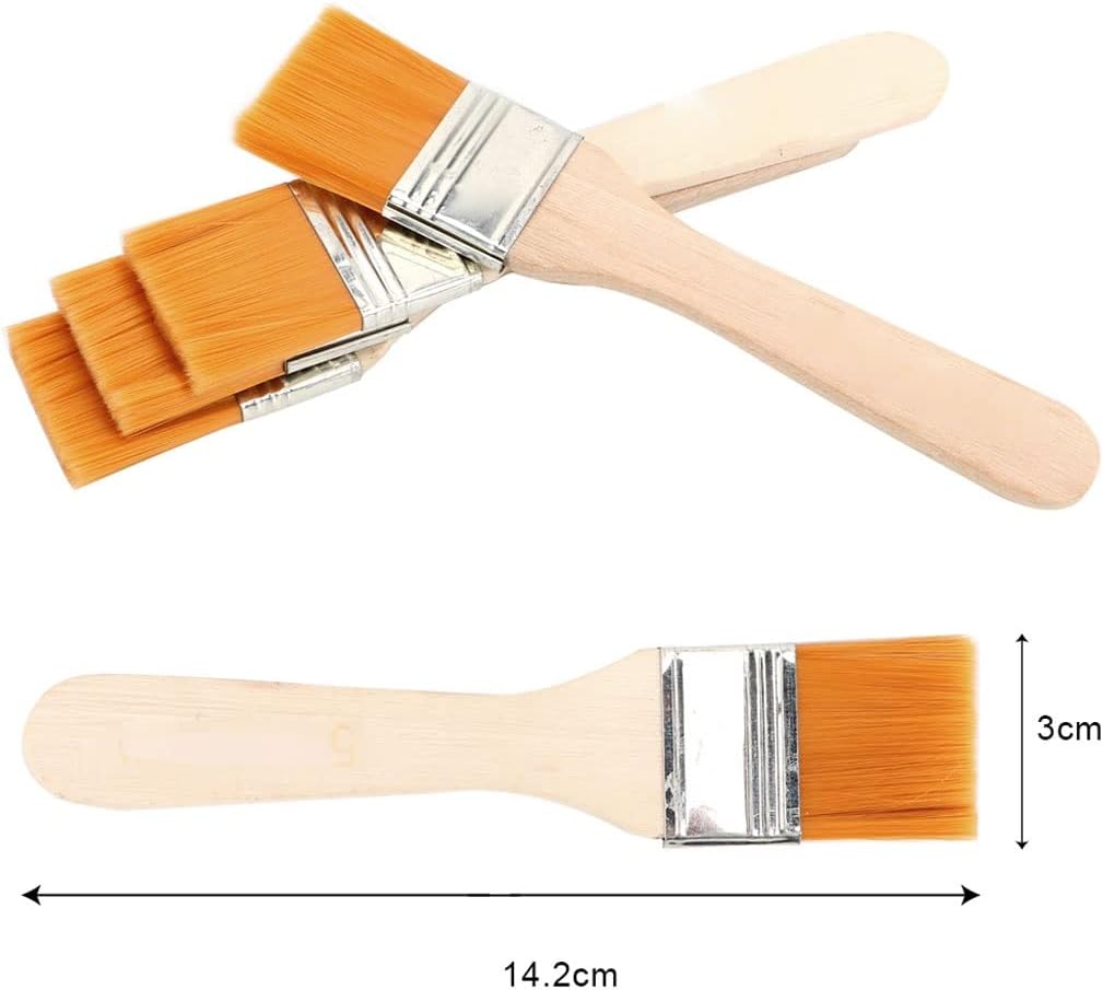 4pcs/Set Hair Painting Brush Acrylic Paints Oil Paint Watercolor Drawing Art Supplies Wood Handles