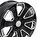 OE Wheels CV93B 22 Inch Rims and Tires Fit Silverado 1500 Style 6x139.7 22x9 Gloss Black with Chrome Insert - Hollander 5660 - TerraMax RT 285/45-22 (Set of 4)