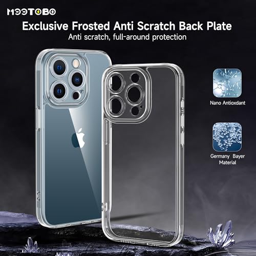 Mootobo for iPhone 12 Pro Case 6.1 inch, Military-Grade Protection 360° Full Body Frosted Translucent Back Phone Cover, Anti-Fingerprint Slim Shockproof Phone Case for iPhone 12 Pro – Clear - Image 6