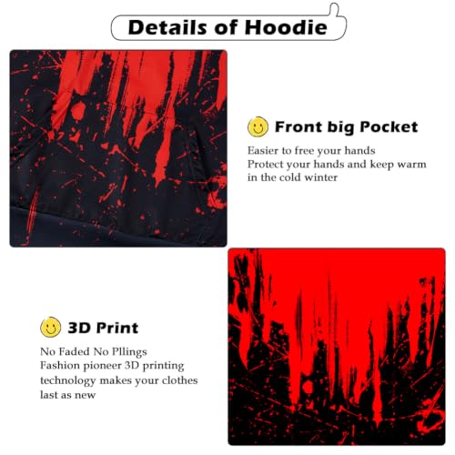 Image of Lovekider Boys Hoodie Kids 3D Print Graphic Pullover Sweatshirt 6-16 Years