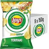 Lay's Teriyaki - Knusprig gewürzte Kartoffelchips für eine gelungene Party (9 x 150 g) (Verpackungsdesign kann abweichen)