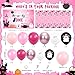 AIBIIN 100 pcs Spooky One Birthday Decorations for Girl Pink Halloween 1st Birthday Party Decorations Include Banner Tablecloth and Balloons Arch Girls Ghost Party Favors Decor Supplies