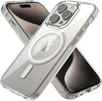 STORETOLERANS iPhone 12 ve iPhone 12 Pro ile uyumlu Magsafe Wireless Şarj Özellikli Şeffaf Kılıf Airbag Korumalı Gelişmiş Dayanıklılığa Sahip Şeffaf Kılıf - İnce Tasarım