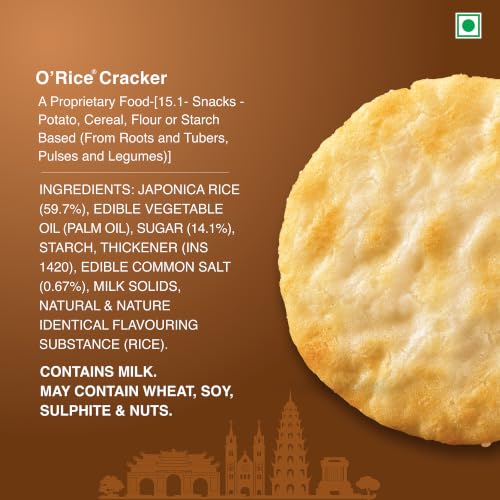 Image of ORION Rice Cracker |O'Rice Cracker |Premium Baked Korean Snack, 5 x 14pc pack |Weekly snack pack | Healthy Rice Cakes | Monthly snack box