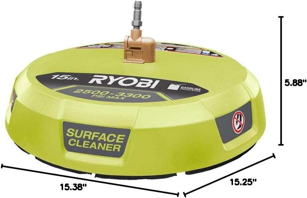 Ryobi RY31SC01 15 in. 3300 PSI Surface Cleaner for Gas Pressure Washer