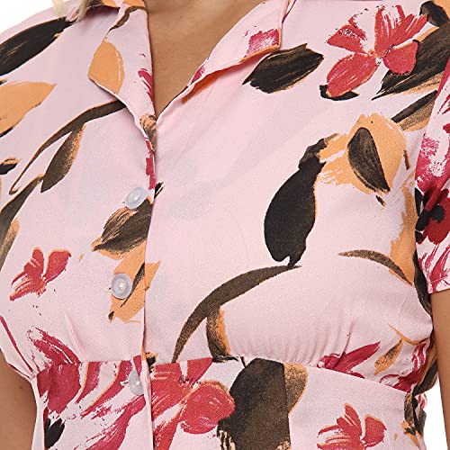 Image of Campus Sutra Women's Cotton Fit and Flare above The Knee Casual Dress