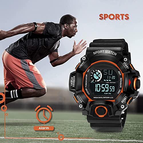 Image of Acnos Digital Sports Watch - Rugged Outdoor Multi-Function Countdown Timer & Alarm (WR30 Water-Resistant)