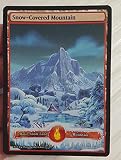 1x Snow Covered Mountain Custom Altered Basic Land MTG