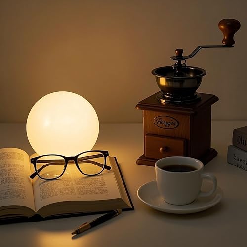 Miniatura 4 de Luz de bola LED, luz de orbe brillante de 6 pulgadas, lámpara de globo recargable, luces de estado de ánimo regulables con control remoto, lámpara