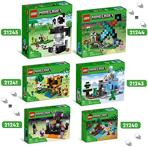 LEGO 21240 Minecraft The Swamp Adventure, Building Game Construction Toy with Alex and Zombie Figures in Biome, Birthday Gift Idea for Kids Aged 8+