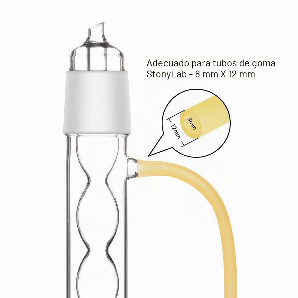 Stonylab Juego de Aparatos de Extracción Soxhlet de Vidrio de Borosilicato, Extractor Soxhlet 50/42 y Condensador Allihn con Dos Matraces de Fondo Plano de 500ml 24/29