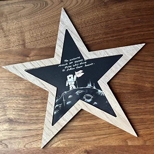 Givemojo 10X10 Star Shaped Wooden Photo Frame - Decorating Craft Frame With Star Shape #TOP6