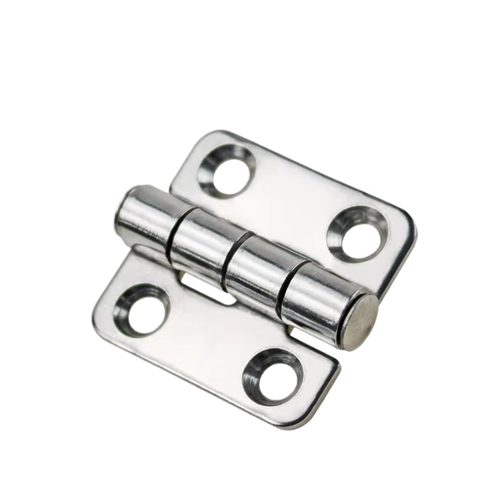Flat Folding Hinge Stainless Steel Mechanical Equipment and Distribution Cabinet Equipment 1Pcs(304 Stainless Steel)