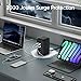 TenTrend Power Strip Tower (230W), 14-in-1 USB-C Charging Station Tower with 2000J Surge Protection, 5FT Extension Cord with 6 AC Outlets & 8 USB Ports for Home Office Dorm Essentials