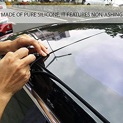 Coolko Tesla Upgraded Model 3 Windshield & Roof Wind Guard Noise Lowering Reduction Kit Quiet Seal Strip #TOP2