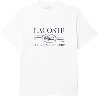Lacoste Men's Classic Fit Cotton Print T-Shirt Classic Fit Cotton Print T-Shirt (Pack of 1)