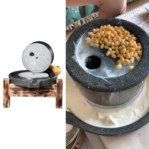 Blazea Getreidemühle Manuell Manuelle Steinmühle Mit Handkurbel, Getreidemühlen aus Stein für zu Hause, Schule und Küche, 25 X 40 cm Stein-Getreidemühle, Mahlwerkzeug für Nüsse, Gewürze, Mais Blazea Getreidemühle Manuell Manuelle Steinmühle Mit Handkurbel, Getreidemühlen aus Stein für zu Hause, Schule und Küche, 25 X 40 cm Stein-Getreidemühle, Mahlwerkzeug für Nüsse, Gewürze, Mais