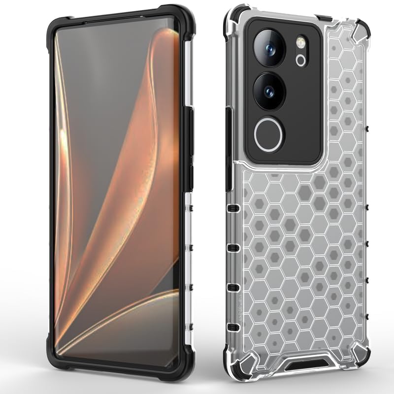 Image of Hard PC Back Case Cover for Vivo V29 /V29 Pro 5G Anti Slip Ultra Thin Shockproof Reinforced Corners (Polycarbonate|Clear)