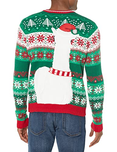 Blizzard Bay Men's Festive Llama Crew Neck Long Sleeve Sweater2
