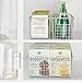 mDesign Farmhouse Decor Metal Wire Food Storage Organizer Bin Basket with Handles for Kitchen Cabinets, Pantry, Bathroom, Laundry Room, Closets, Garage - 16