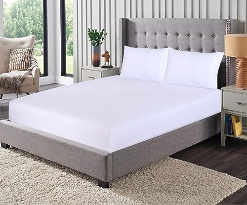 Ruvanti Full Size Sheets - Silky Soft Full Size Sheet Sets - 4 Pieces Luxury Breathable Sheets - All Seasons Cozy & Comfy 15 Inch Deep Pocket Snug Fit Hotel Bed Sheets - White #TOP6