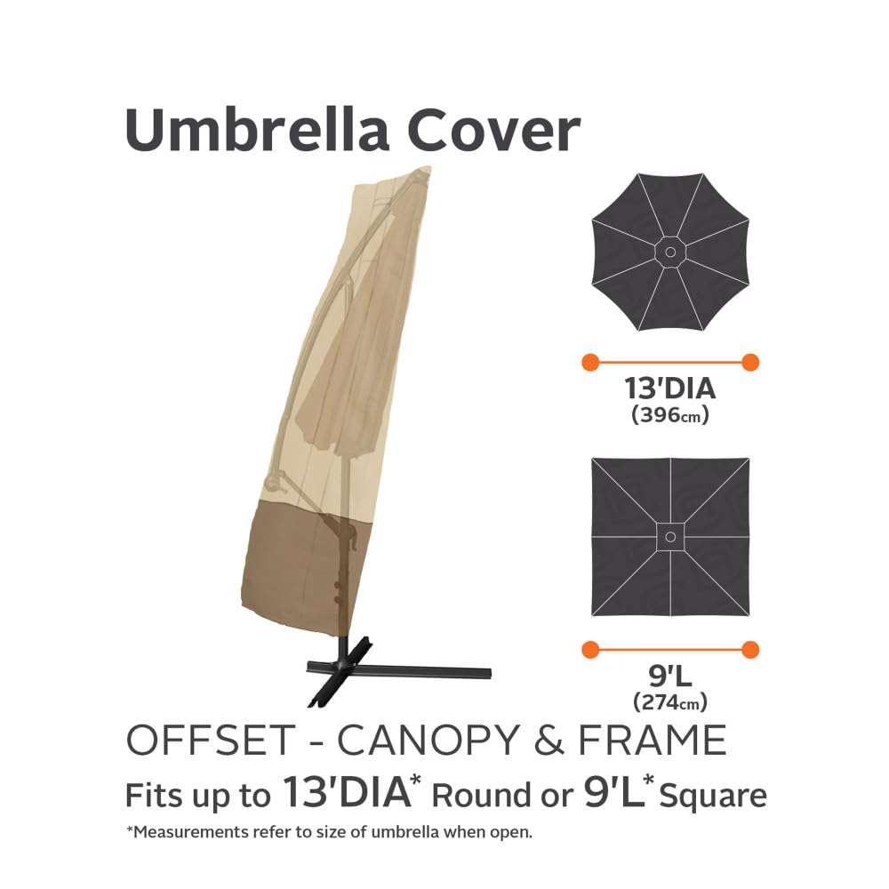 Classic Accessories 73152 Veranda Patio przesunięty parasol i rama pokrowiec
