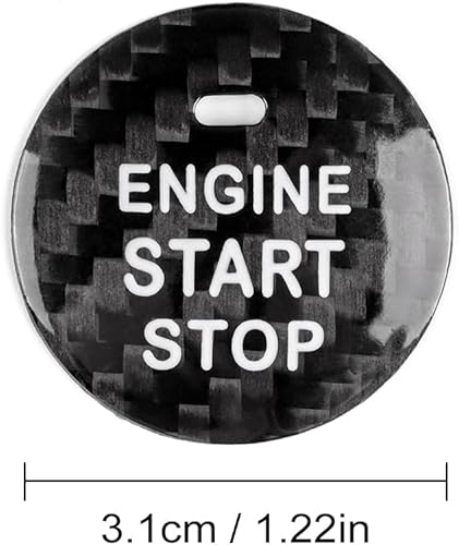 Miniatura 16 de AIRSPEED Etiqueta engomada del botón de arranque del motor del coche de fibra de carbono para Lexus IS250 IS200 IS300 ES350 ES330 GS300 NX300 NX200T