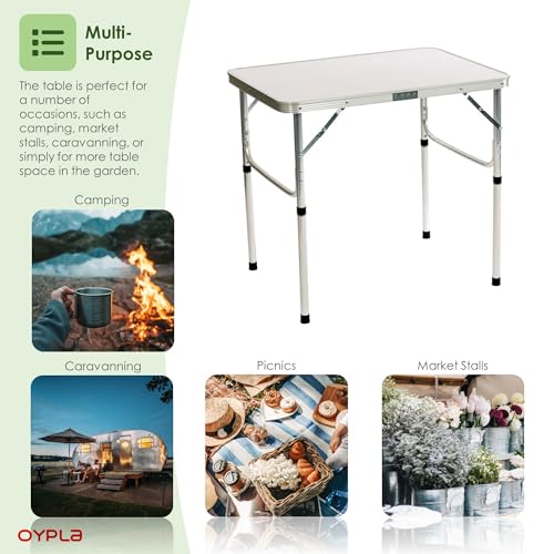 Oypla 75cm Portable Folding Outdoor Camping Kitchen Work Top Table - Image 5