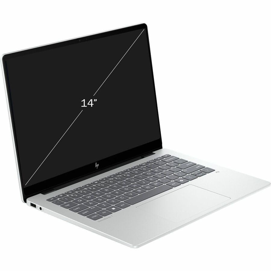 Image of HP EliteBook 8 G2i 14 inch Copilot+ PC Notebook - WUXGA - Intel Core Ultra 7 Series 3 355-16 GB - 512 GB SSD - English Keyboard - Glacier Silver Aluminum - Intel Chip - 1920 x 1200 - Windows 11 Pro - -
