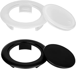 SAVITA 2 Sets Patio Table Umbrella Hole Rings and Caps, Plastic 2 Inch Patio Umbrella Hole Plug Insert Ring and Cap Set fo...