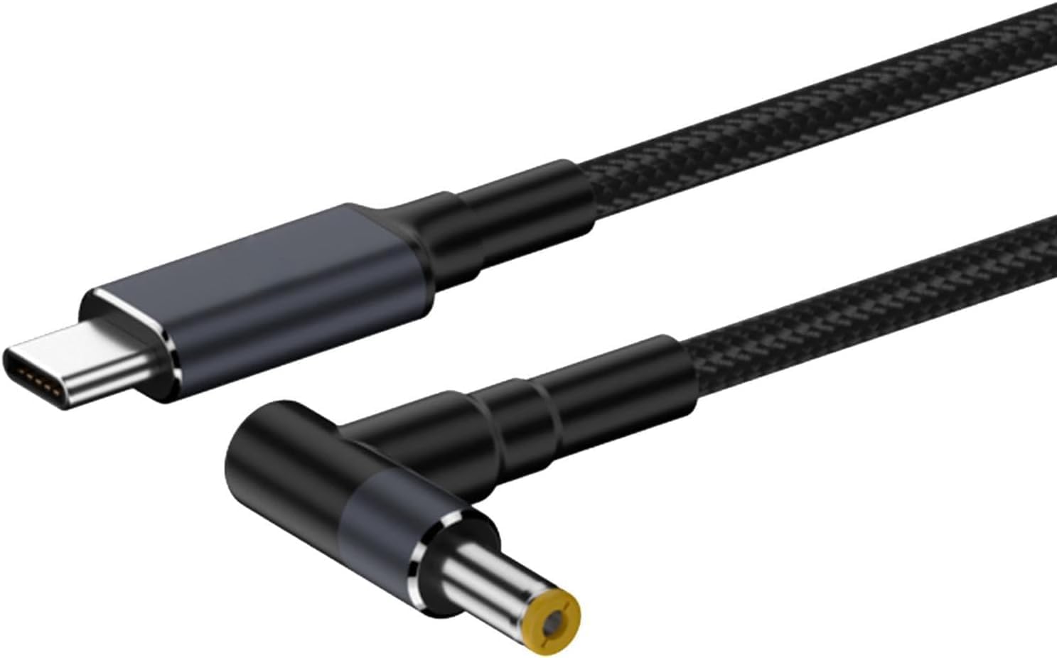 Tobo Type C to DC Power with Built-in PD 3.1 100W PD Nylon Fast Charging Cable Braided Converter Cable,Universal Power Cord Suitable for Gaminng Laptop 5.5 x 2.5mm TD-1126CC Pack of 1,Black-picture-16