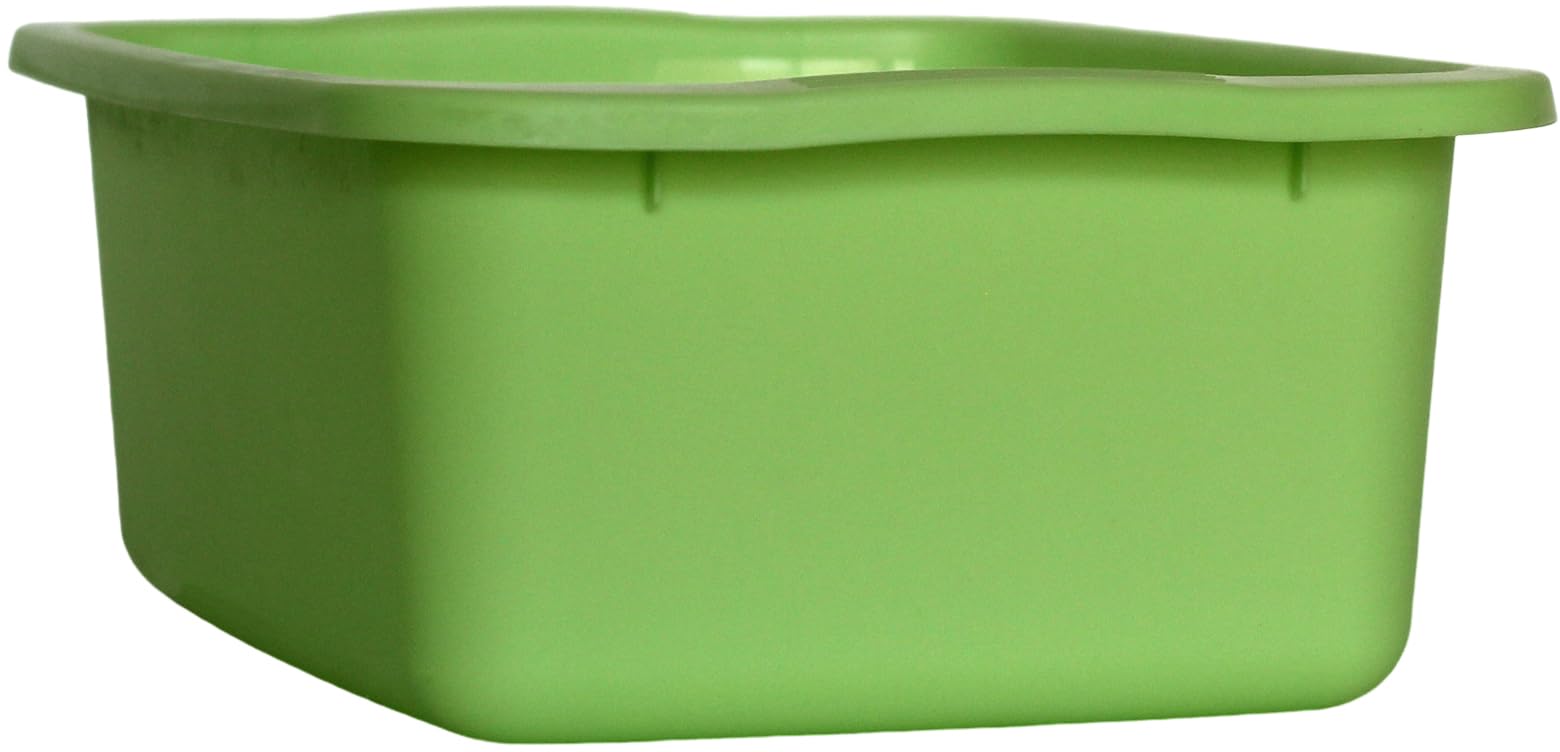 Macchiavelli catino rettangolare verde 10L plastica vaschetta multiuso 42x31x15,5 cm