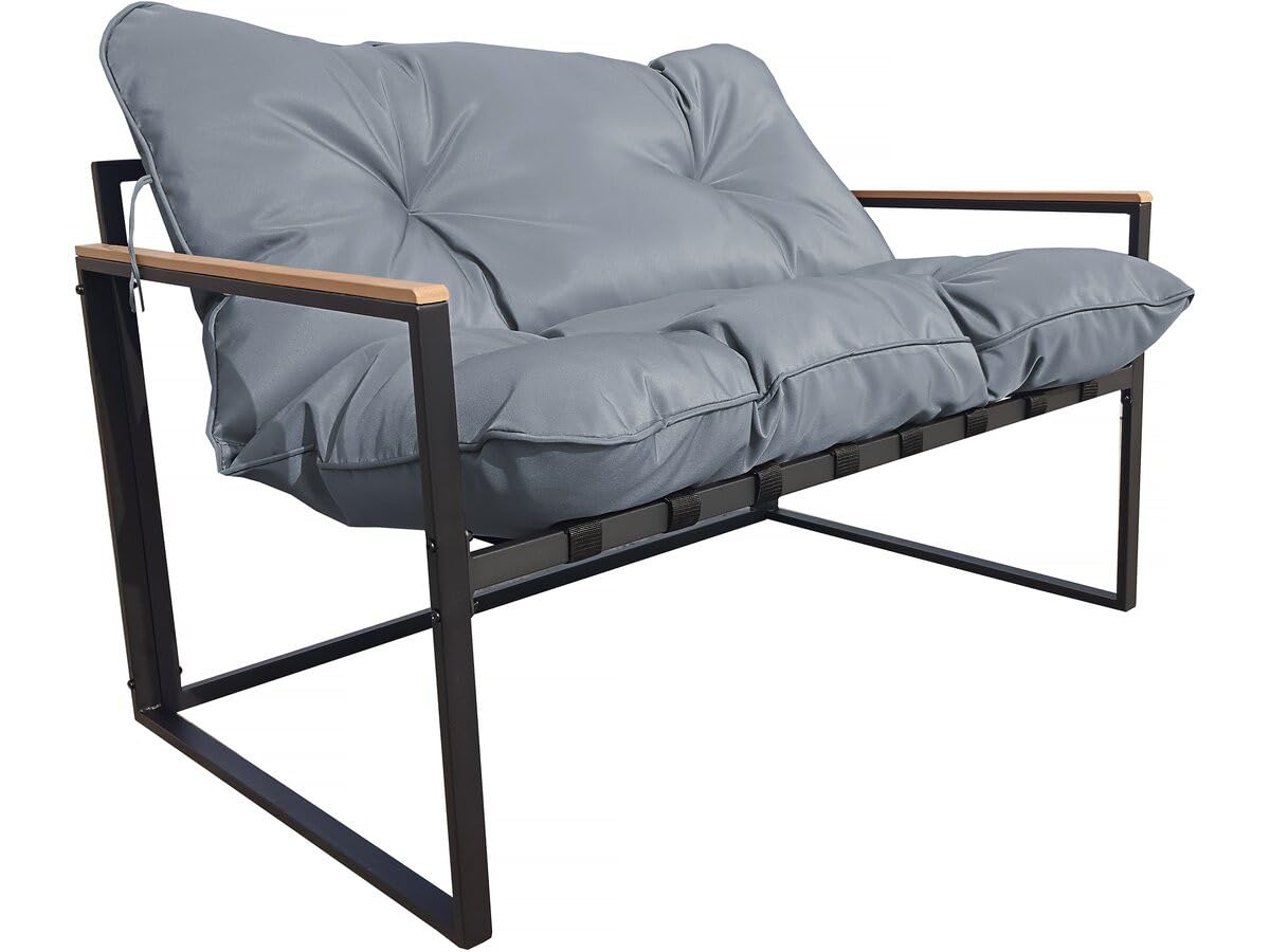 Habitat et Jardin Muebles de jardín Jules - 4 plazas - Gris/Negro
