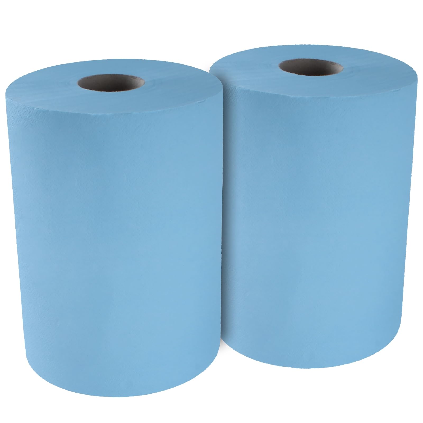TECPO Rotolo di carta da 3000 fogli, 36 x 36 cm, perforato a 3 strati, rotolo di panno riciclato blu, per pulizia assorbente, adatto per industria, officina, ristorante e commerciale (6 x 500 fogli)