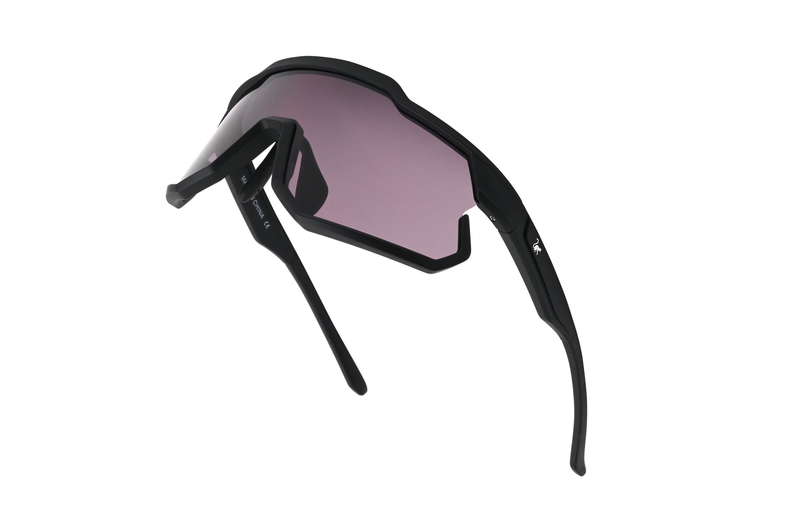 Surf Monkey Occhiali da sole sportivi uomo/donna – TR90 – Occhiali leggeri per bicicletta e sport all'aria aperta (scuro)