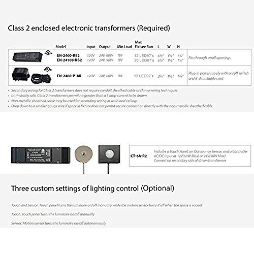 Image of WAC Lighting HR-LED87-BN LED Round Button Lights, 3000K in Brushed Nickel Finish