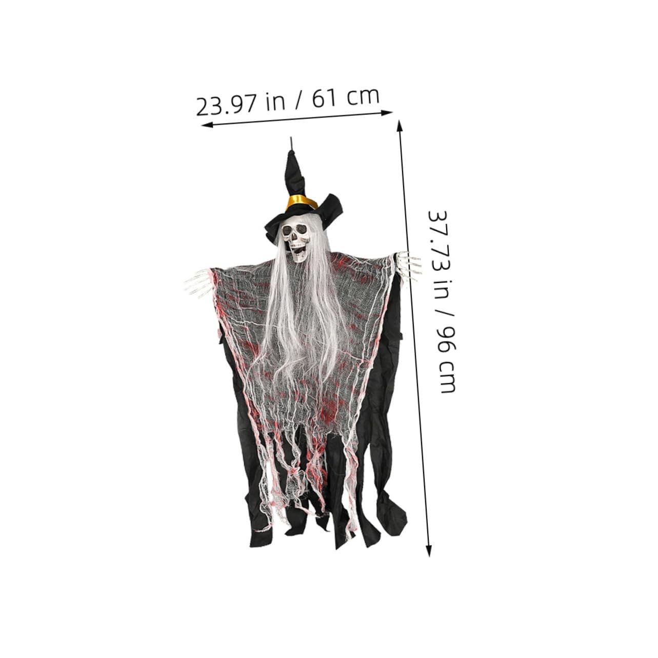 Gatuida 2pezzi Decorazioni Sospese di Halloween Forma di Scheletro per Oggetti di Scena per Case Infestate da Giardino per Interni ed Esterni