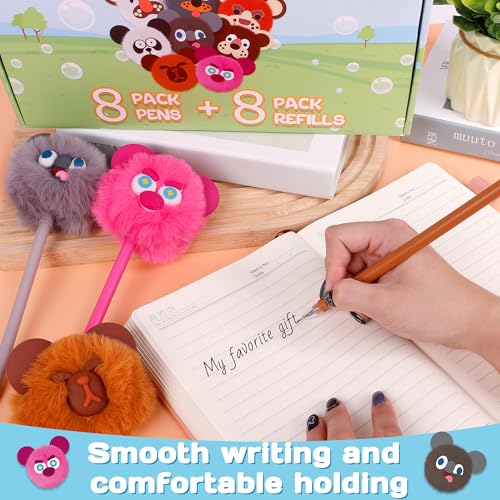 8 bolígrafos adorables para niños - multicolor miniatura 6